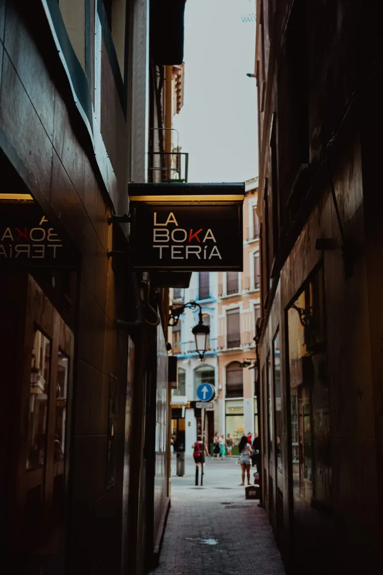 BOKATERIA Bandera de La Bokatería vista desde la calle Alfonso I